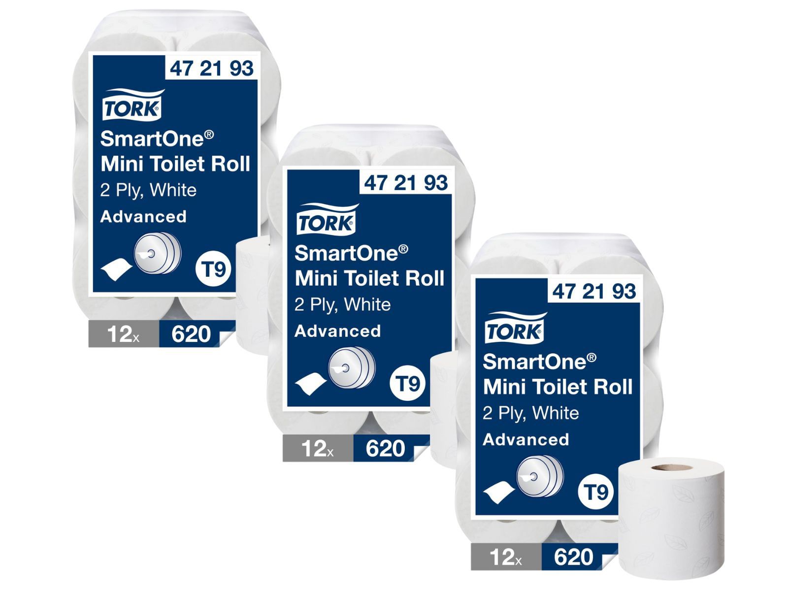 Multipack Papier toaletowy Tork 472193 Premium 3x12 T9 SmartOne